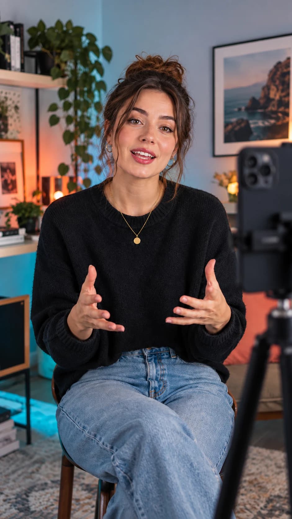 Creator video in the Felvero edit preview